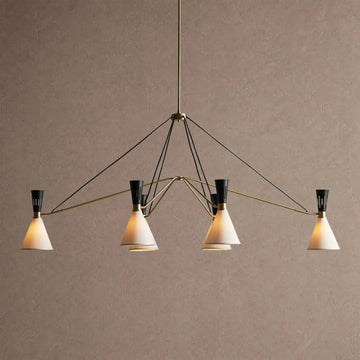Ramsey 6-Light Linear Chandelier - Jecanoli