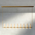 Ravelle Linear Milk Glass Chandelier 59