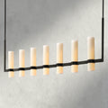 Ravelle Linear Milk Glass Chandelier 59