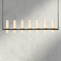 Ravelle Linear Milk Glass Chandelier 59