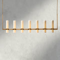 Ravelle Linear Milk Glass Chandelier 59