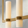 Ravelle Linear Milk Glass Chandelier 59