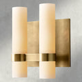 Ravelle Milk Glass Double Sconce-Wall Sconce-Jecanoli