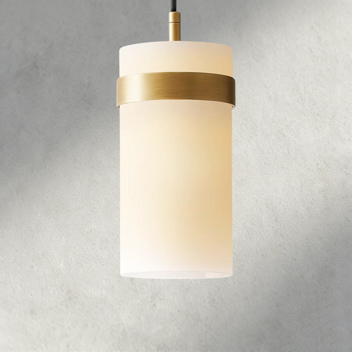 Ravelle Milk Glass Pendant 5", 8", 10", 12"-Pendant Lamp-Jecanoli