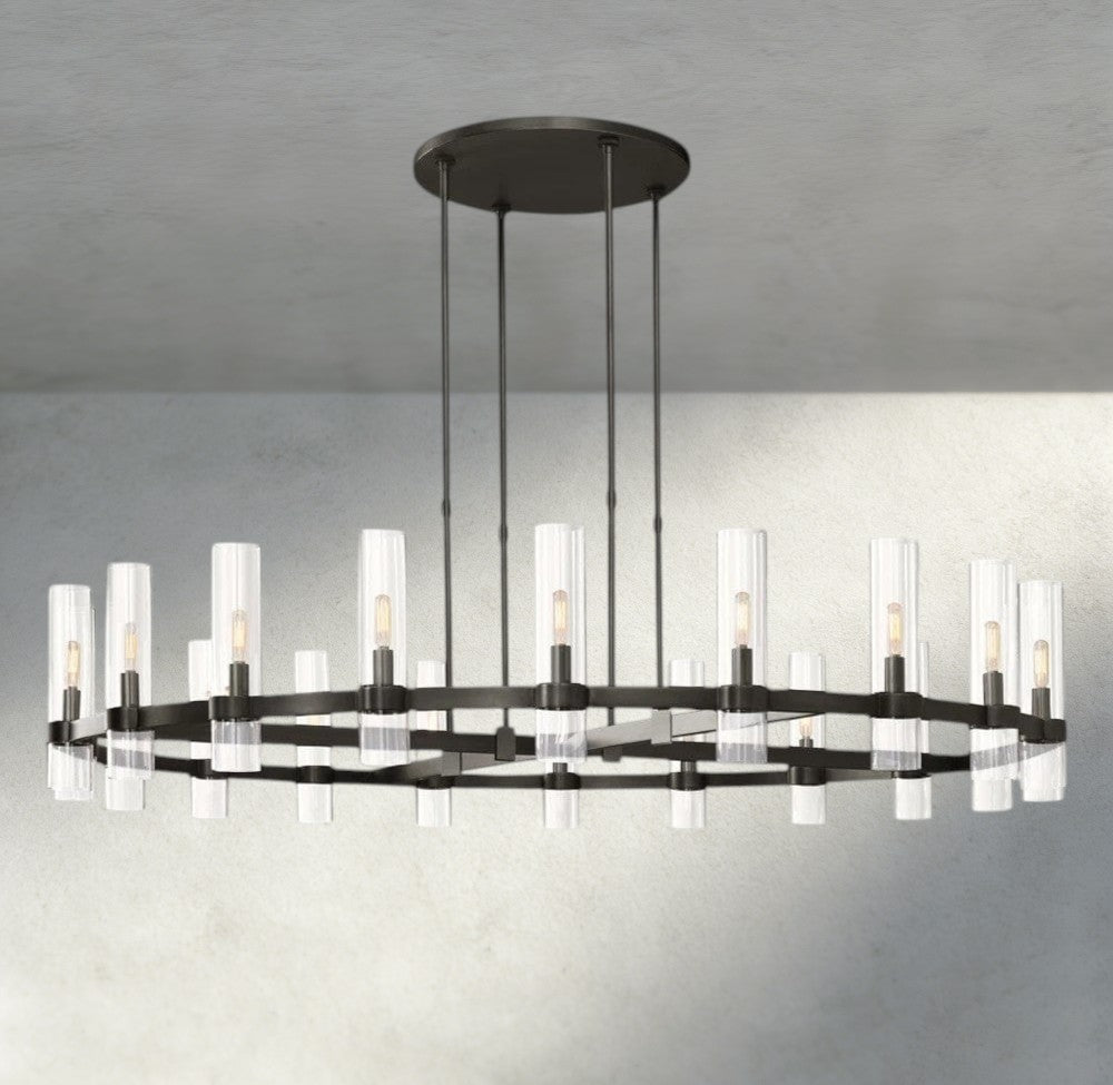 Ravelle Round Chandelier 36", 48", 60"-Jecanoli