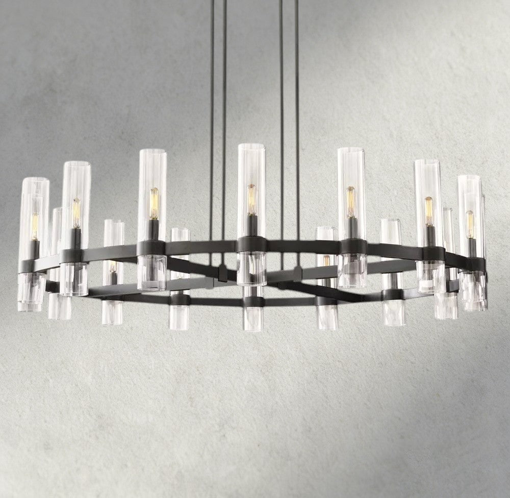 Ravelle Round Chandelier 36", 48", 60"-Jecanoli