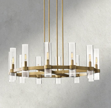 Ravelle Round Chandelier 36", 48", 60"-Jecanoli