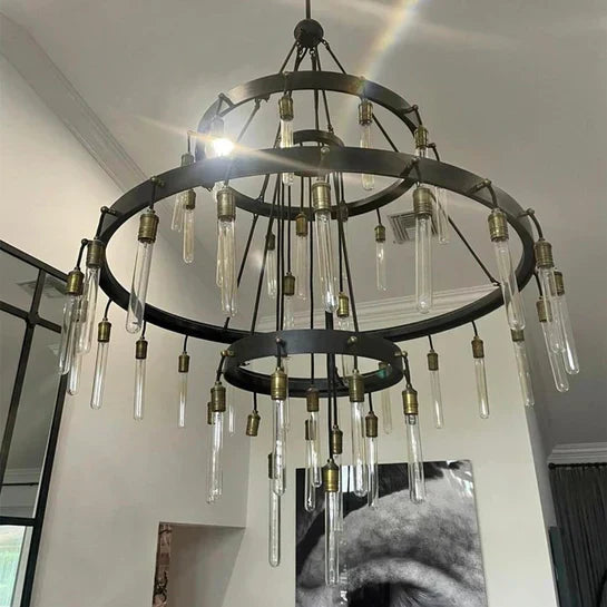 Retro-Inspired Metal Pendant Light Chandelier for Living Room/Bedroom/Staircase/Villa-Jecanoli