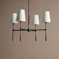 Rhodas Round Chandelier - 4-LightBlackBlushlighting