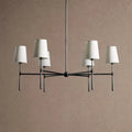 Rhodas Round Chandelier - 5-LightBlackBlushlighting