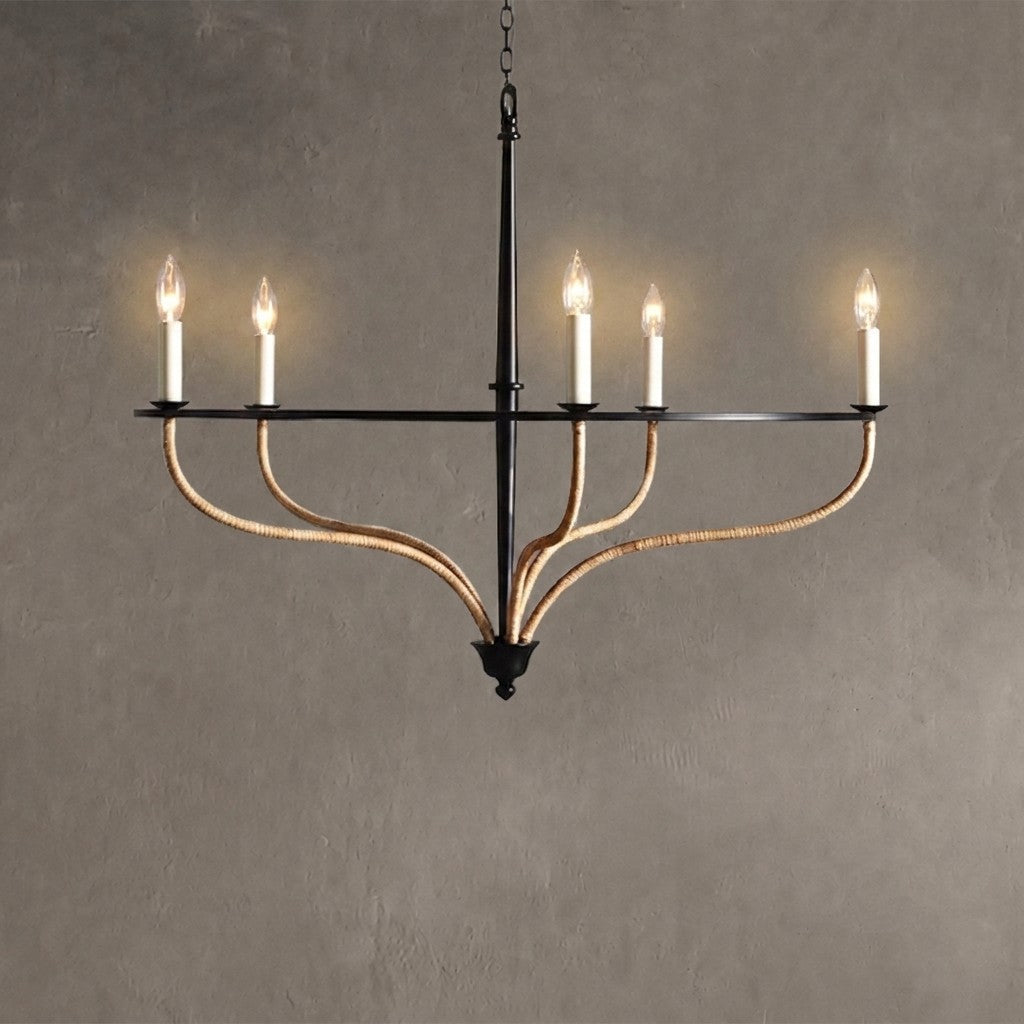 Rosalind Rattan Chandelier