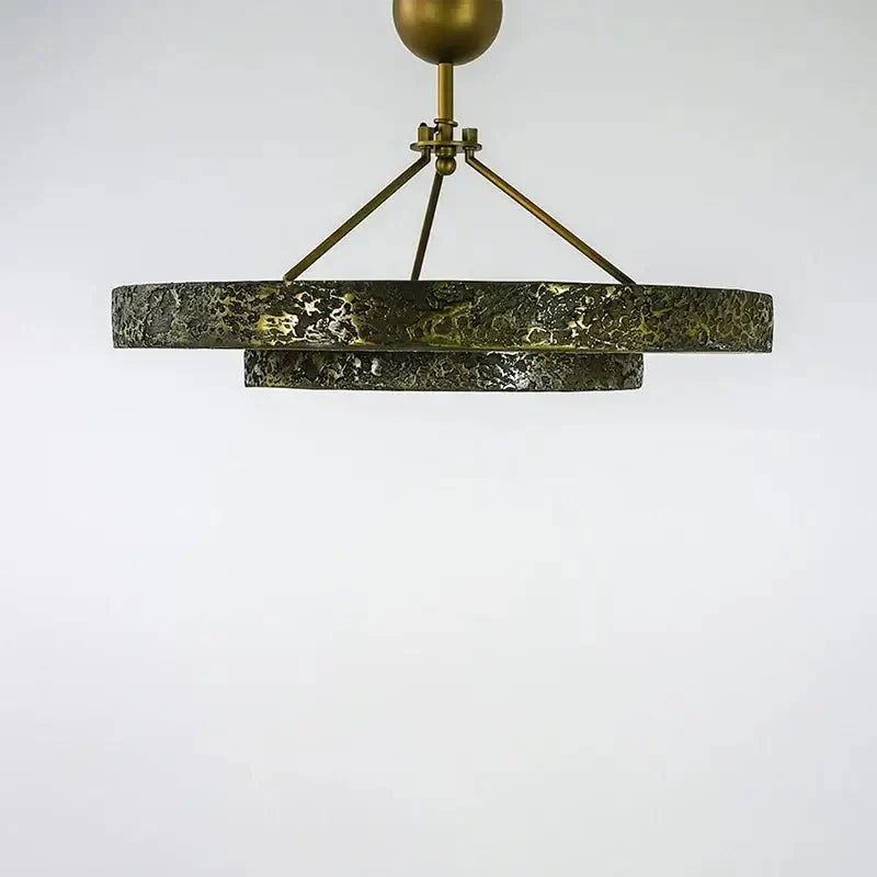Round Vintage Alabaster Chandelier - Jecanoli