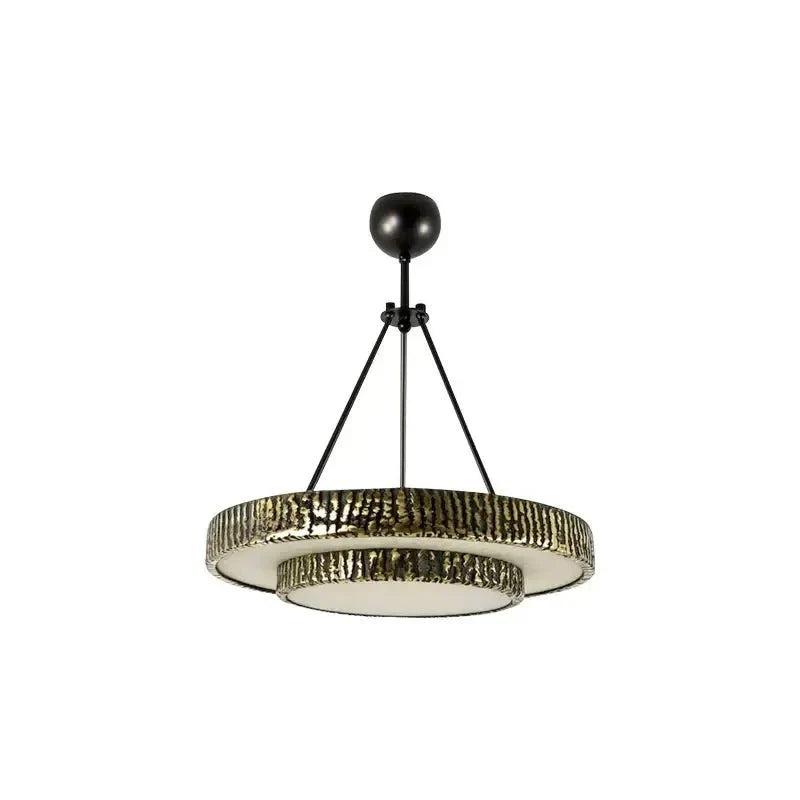 Round Vintage Alabaster Chandelier - Jecanoli