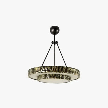 Round Vintage Alabaster Chandelier - Jecanoli