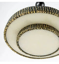Round Vintage Alabaster Chandelier - Jecanoli