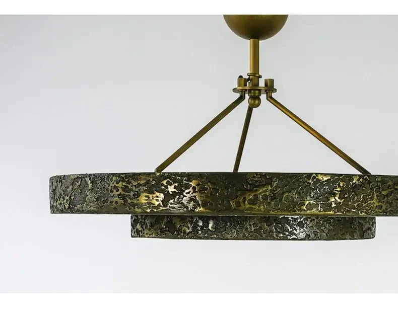 Round Vintage Alabaster Chandelier - Jecanoli