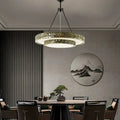 Round Vintage Alabaster Chandelier - Jecanoli