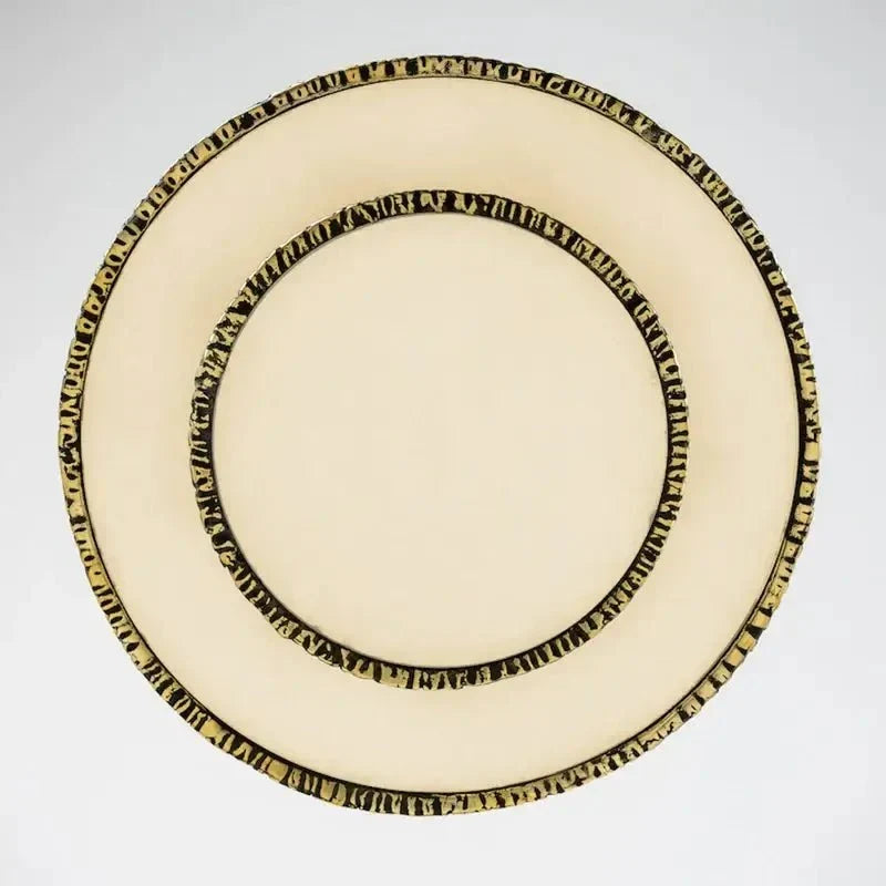 Round Vintage Alabaster Chandelier - Jecanoli