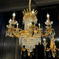 Royal Palace Crown Tiered Crystal Chandelier - CustomWarm LightJecanoli