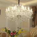Rustic Antique European Candle Crystal Chandelier Popular Farmhouse Ceiling Light Fixture For Living Room - 8 Lights D29.5