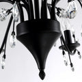 Rustic Wrought Iron Chandeliers 12 Lights - BlackCool Light 6000K - Jecanoli