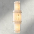 San Marco Alabaster Grand Round Sconce-wall sconce-Jecanoli