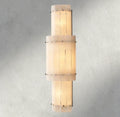 San Marco Alabaster Grand Round Sconce-wall sconce-Jecanoli