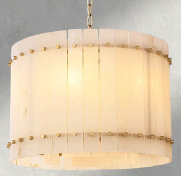 San Marco Alabaster Round Chandelier 22", 37", 48", 60"-chandelier-Jecanoli