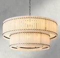 San Marco Alabaster Round Tiered Chandelier 22