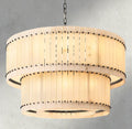 San Marco Alabaster Round Tiered Chandelier 22