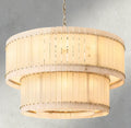 San Marco Alabaster Round Tiered Chandelier 22