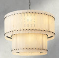 San Marco Alabaster Round Tiered Chandelier 22