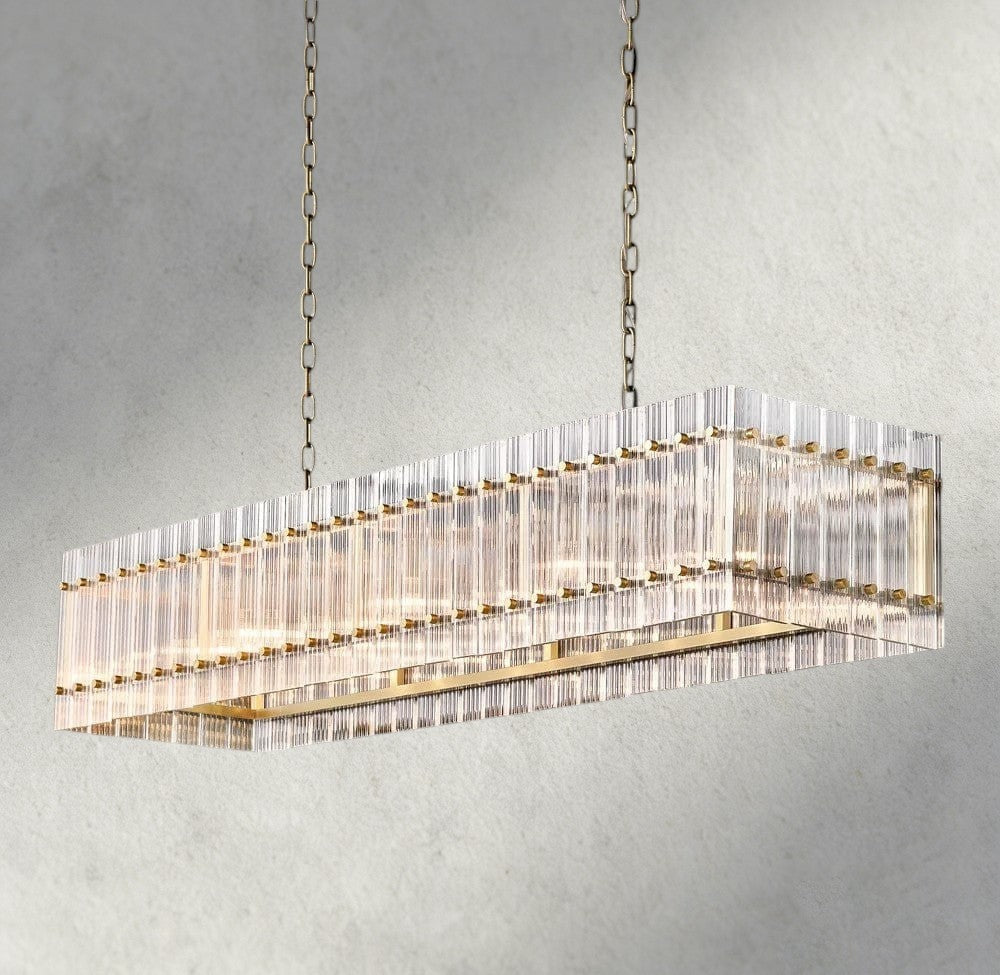 San Marco Rectangular Chandelier 54", 72"-chandelier-Jecanoli
