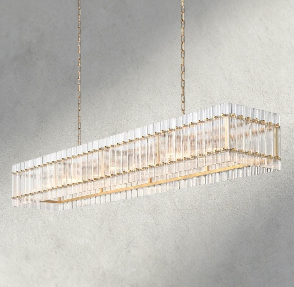San Marco Rectangular Chandelier 54", 72"-chandelier-Jecanoli