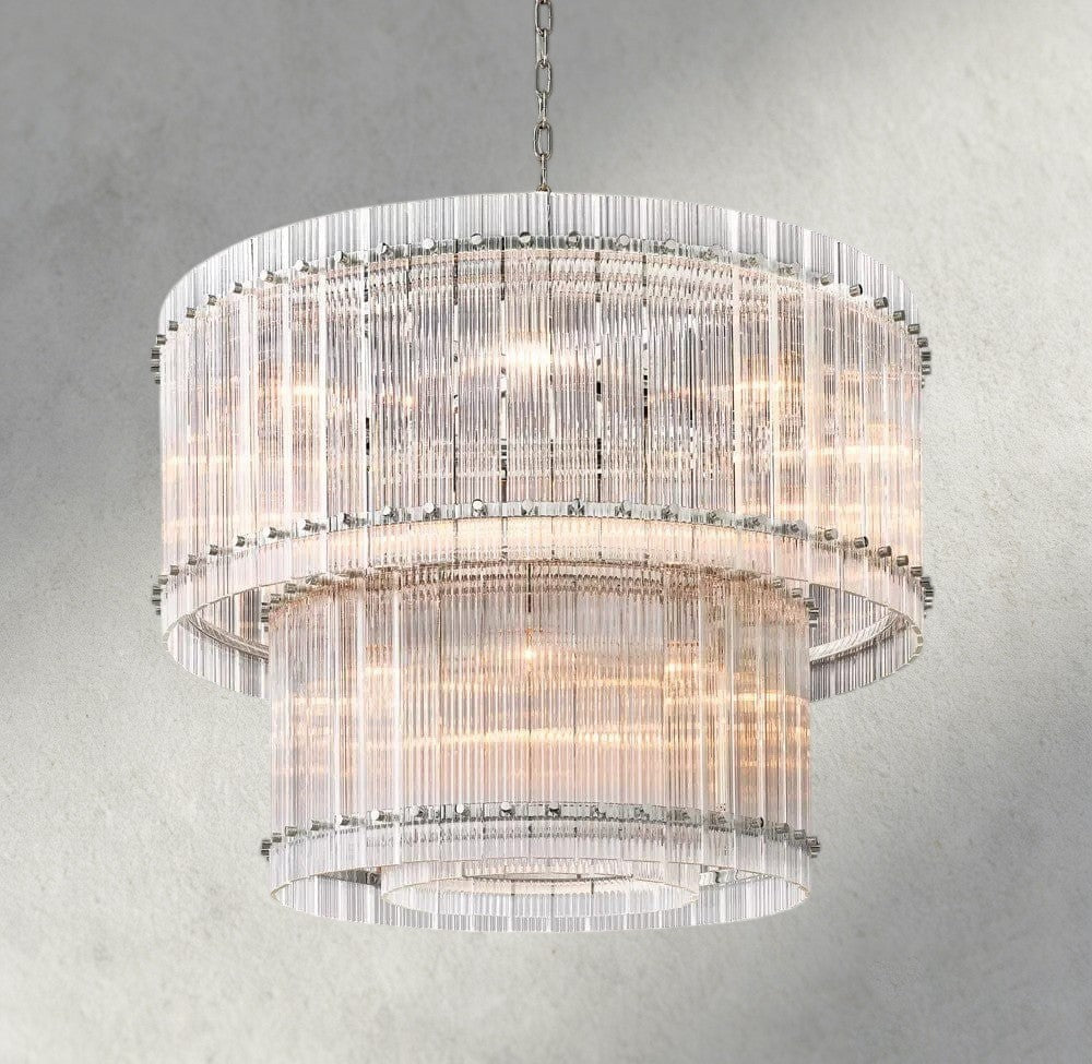 San Marco Two-Tier Round Chandelier 22", 37", 48", 60"-chandelier-Jecanoli