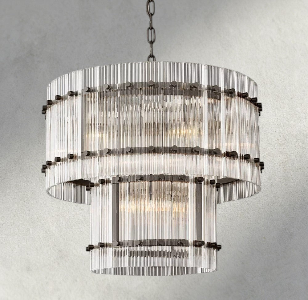 San Marco Two-Tier Round Chandelier 22", 37", 48", 60"-chandelier-Jecanoli
