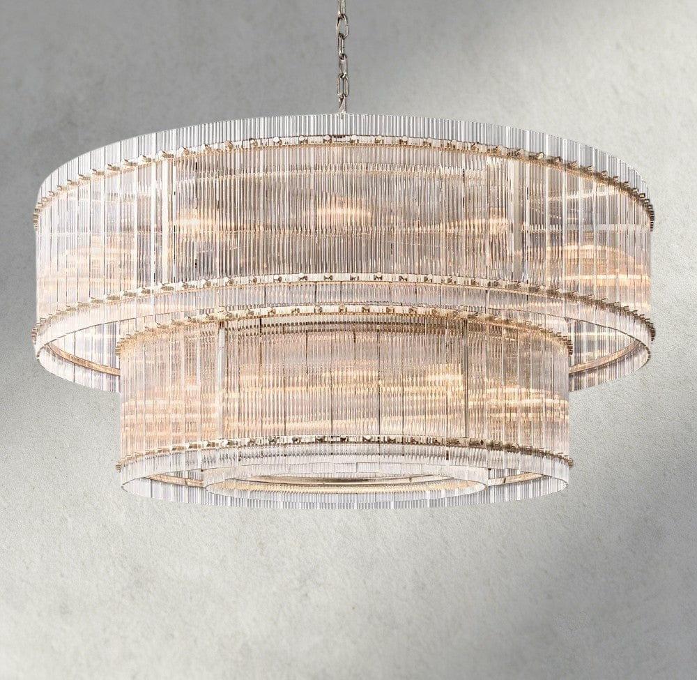 San Marco Two-Tier Round Chandelier 22", 37", 48", 60"-chandelier-Jecanoli