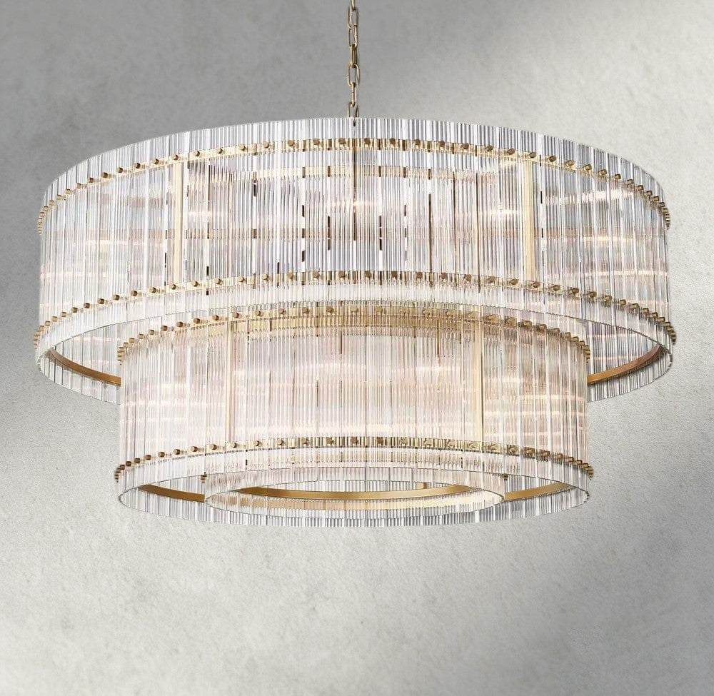 San Marco Two-Tier Round Chandelier 22", 37", 48", 60"-chandelier-Jecanoli