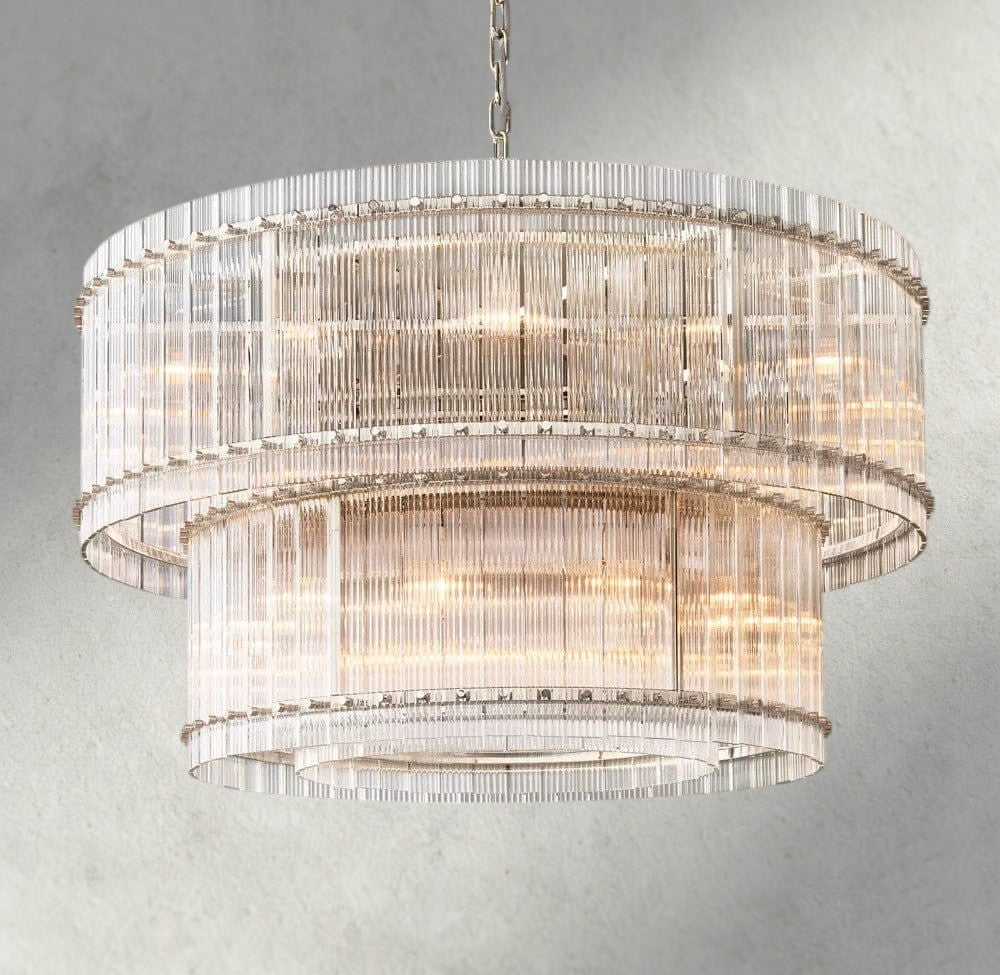 San Marco Two-Tier Round Chandelier 22", 37", 48", 60"-chandelier-Jecanoli