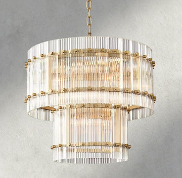 San Marco Two-Tier Round Chandelier 22", 37", 48", 60"-chandelier-Jecanoli