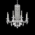 Savona 8-light crystal chandelier 30"
