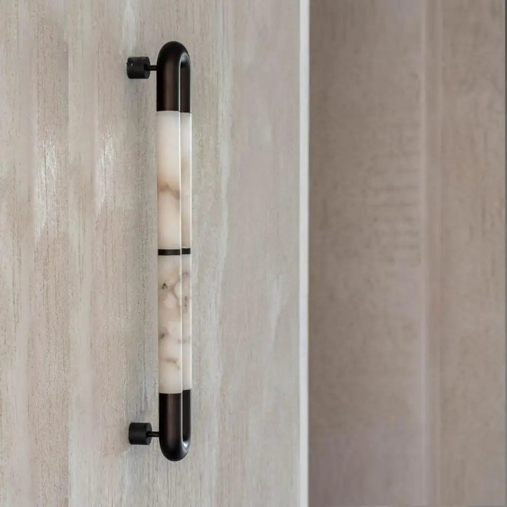 Alabaster Tube Wall Sconce-Wall Sconces-Jecanoli