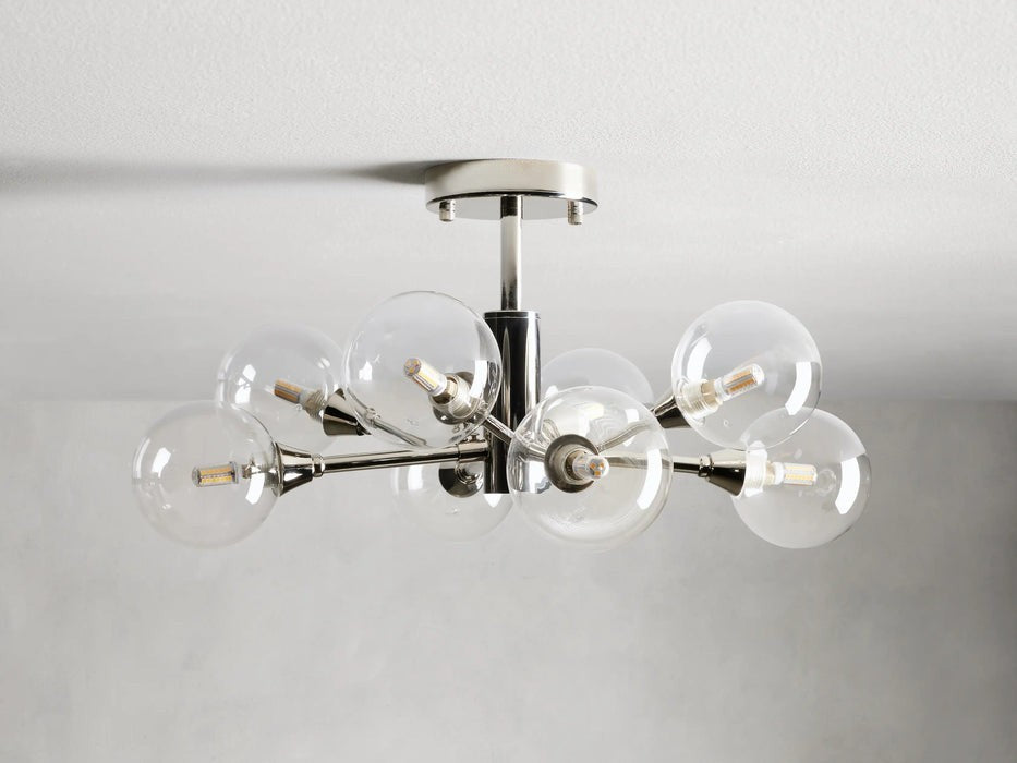 Sera Glass Globe Flushmount-Flushmount-Jecanoli