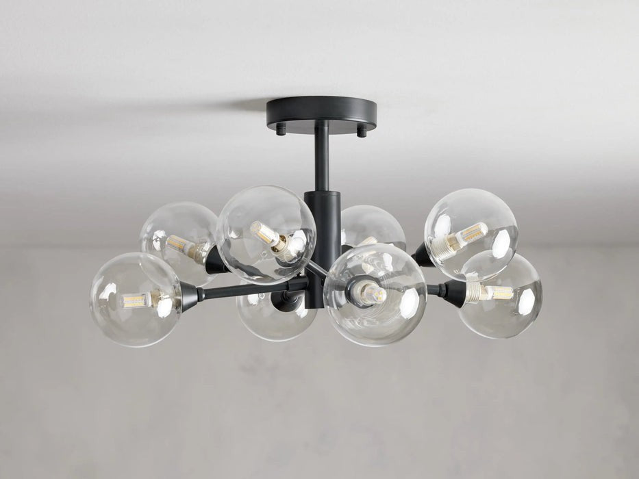 Sera Glass Globe Flushmount-Flushmount-Jecanoli