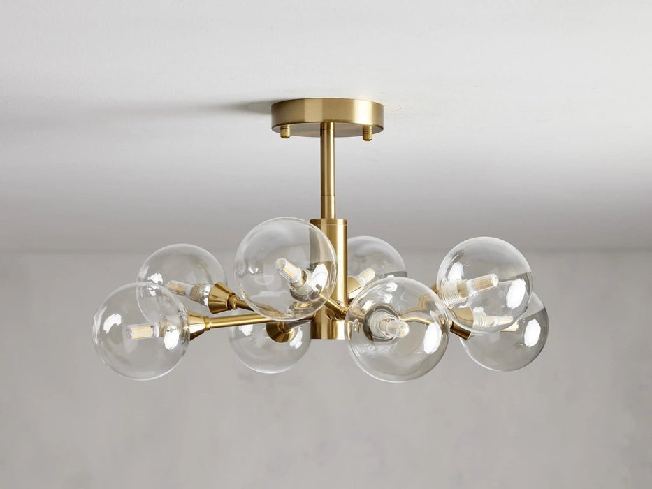 Sera Glass Globe Flushmount-Flushmount-Jecanoli