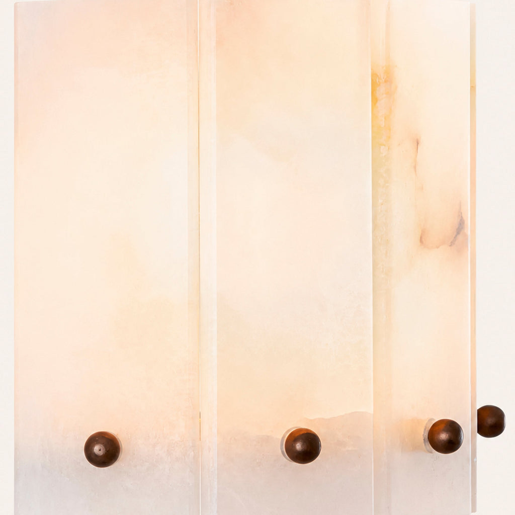Simona Alabaster Wall Lamp Ruby