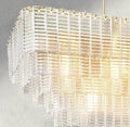 Sirene Clear Glass Rectangular Chandelier 59