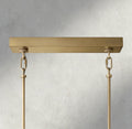 Sirene Smoke Glass Rectangular Chandelier 59