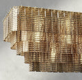 Sirene Smoke Glass Rectangular Chandelier 59