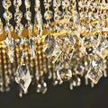 Zara Gold Crystal Chandelier for Living Room & Dining Room-Crystal Chandelier-Jecanoli